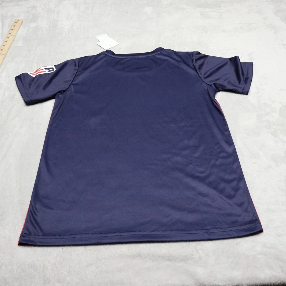 US Soccer Shirt Youth Large 12/14 Blue USA Team Football Jersey Athletic $20 NEW